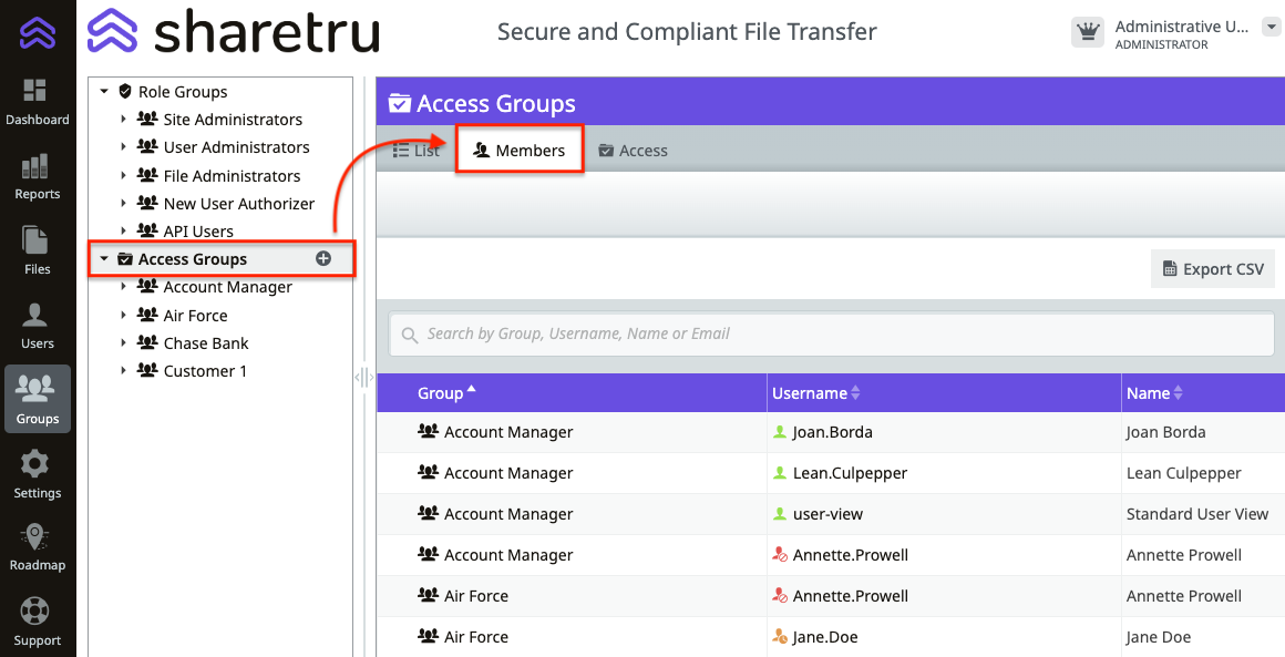 Groups - Adding Members and Managers