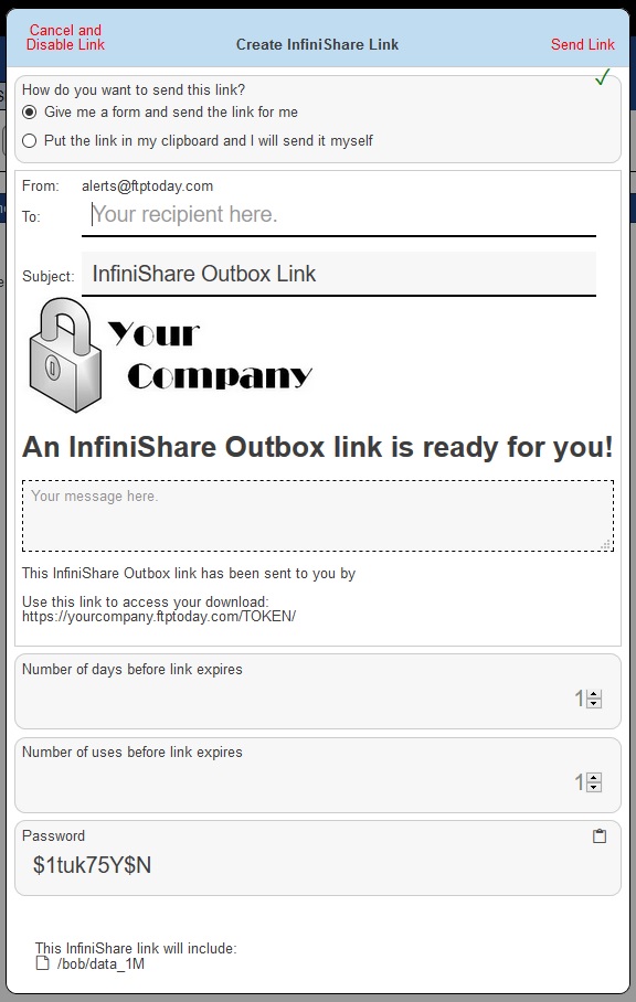 Infinshare-outbox-step-2