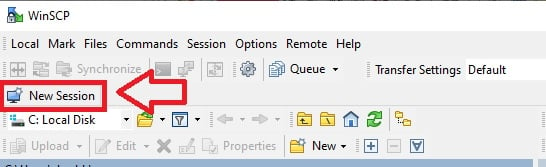 WinSCP-New session