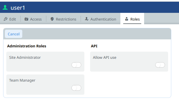 User-1 Roles