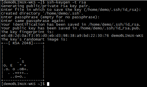 SSH-Key Generation-process